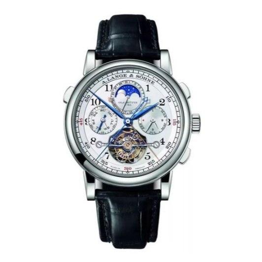 Retro Men's Watch--Men's Complications Mechanical Watch, Tourbillon Perpetual Calendar Moon Phase Chronograph